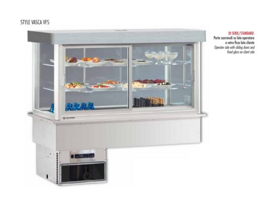 Vetrina refrigerata da incasso Style Vasca VFS +4/+10°